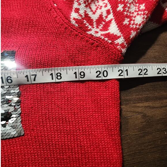 Torrid Christmas Naughty Nice Sequin Knit Sweater Plus Size 0X - Picture 5 of 7